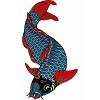 タトゥーシール 青鯉
